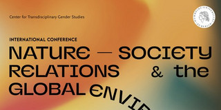 Natur Society Relations Buntes Poster mit dem Titel der Tagung Nature Society Relations