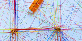 Diskursfäden Bunte Fäden Netzwerk Diskurs