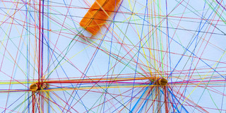 Diskursfäden Bunte Fäden Netzwerk Diskurs